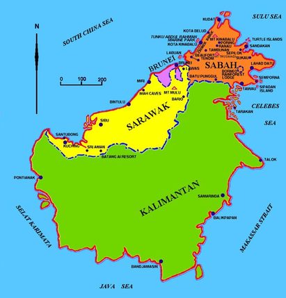 Map showing area served by  Jungle Jaunts 